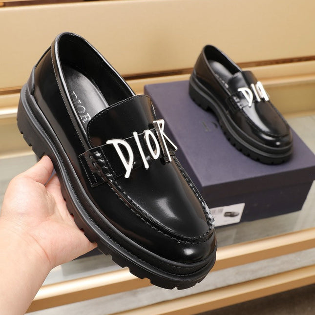 CD EXPLORER LOAFER BLACK POLISHED CALFSKIN