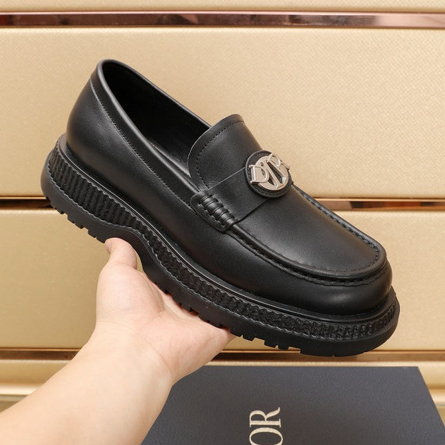 CD EXPLORER ICON LOAFER BLACK CALFSKIN