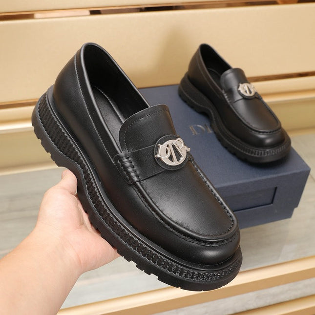 CD EXPLORER ICON LOAFER BLACK CALFSKIN