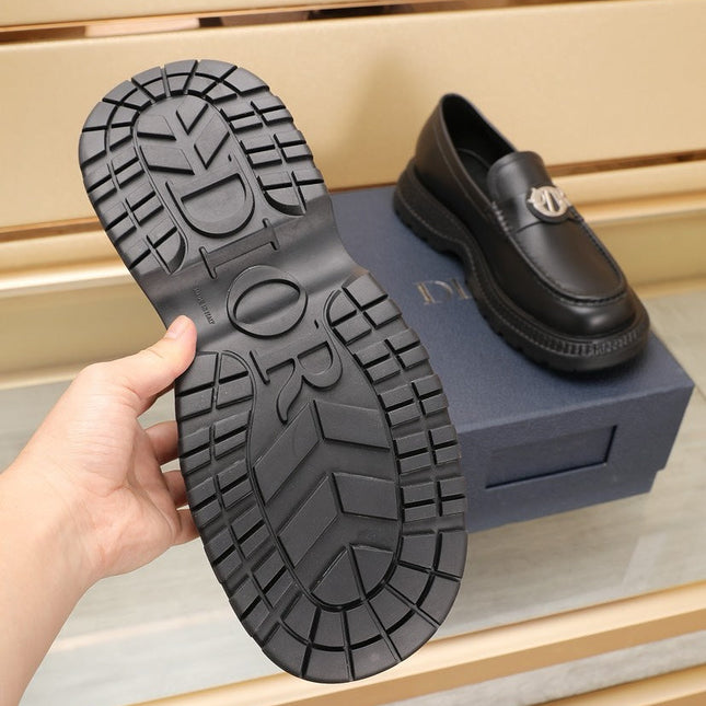 CD EXPLORER ICON LOAFER BLACK CALFSKIN