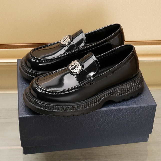 CD EXPLORER ICON LOAFER BLACK POLISHED CALFSKIN