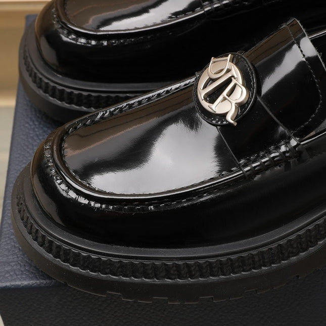 CD EXPLORER ICON LOAFER BLACK POLISHED CALFSKIN