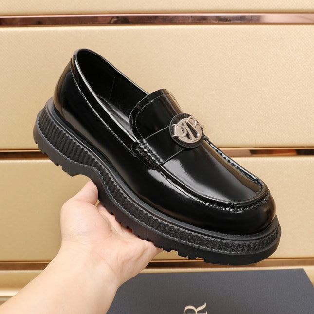 CD EXPLORER ICON LOAFER BLACK POLISHED CALFSKIN