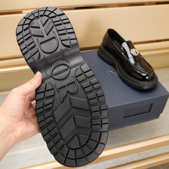 CD EXPLORER ICON LOAFER BLACK POLISHED CALFSKIN