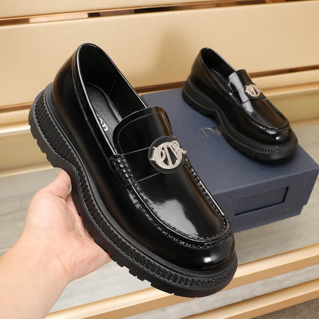 CD EXPLORER ICON LOAFER BLACK POLISHED CALFSKIN