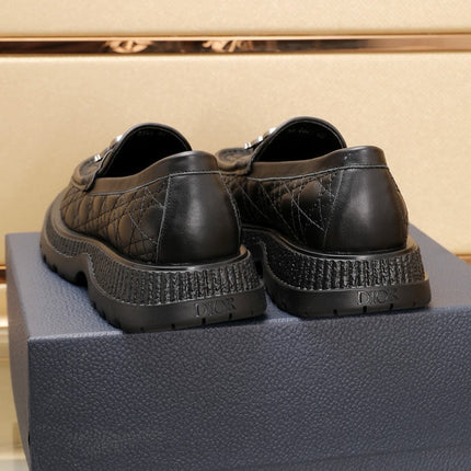 CD EXPLORER LOAFER BLACK EMBROIDED CALFSKIN