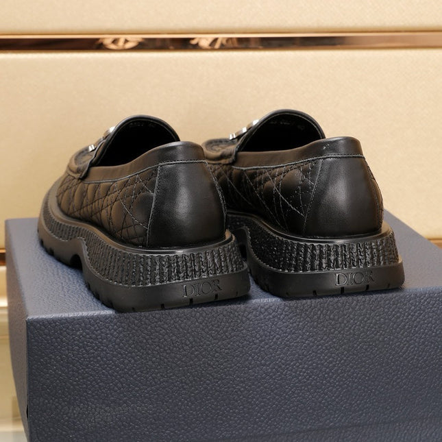 CD EXPLORER LOAFER BLACK EMBROIDED CALFSKIN