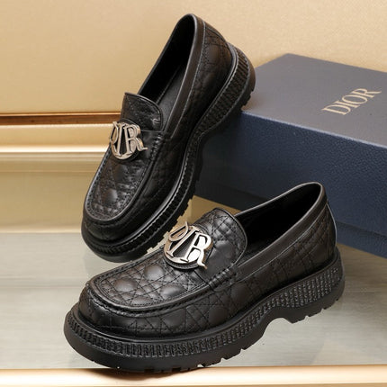 CD EXPLORER LOAFER BLACK EMBROIDED CALFSKIN