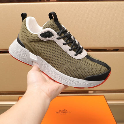 HM HUGO SNEAKER OLIVE BREATHABLE FABRIC