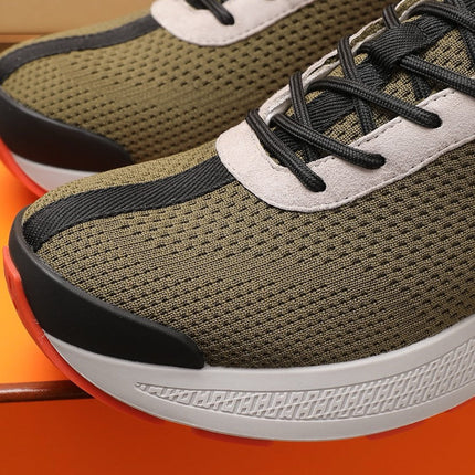 HM HUGO SNEAKER OLIVE BREATHABLE FABRIC