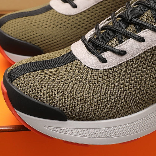 HM HUGO SNEAKER OLIVE BREATHABLE FABRIC