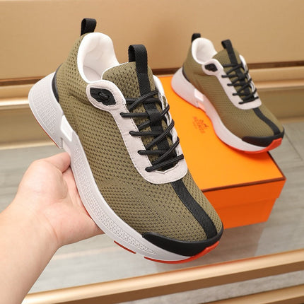 HM HUGO SNEAKER OLIVE BREATHABLE FABRIC