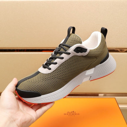 HM HUGO SNEAKER OLIVE BREATHABLE FABRIC