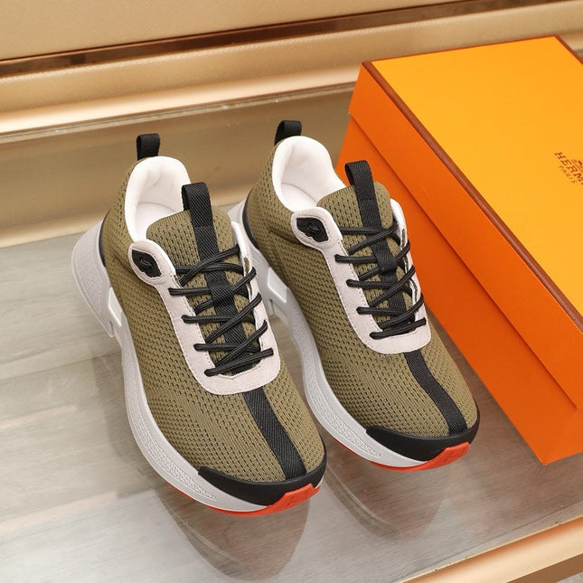 HM HUGO SNEAKER OLIVE BREATHABLE FABRIC