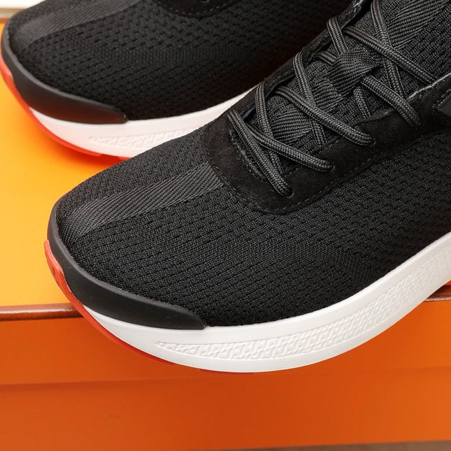 HM HUGO SNEAKER BLACK AND WHITE BREATHABLE FABRIC