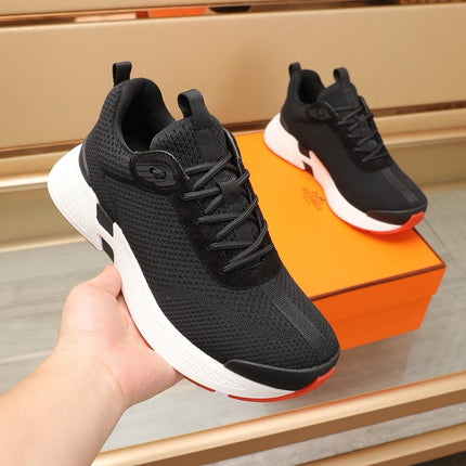 HM HUGO SNEAKER BLACK AND WHITE BREATHABLE FABRIC
