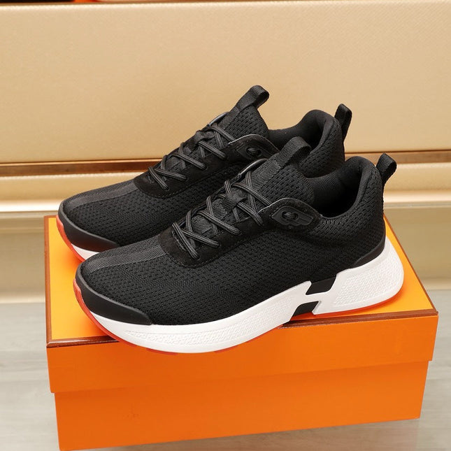 HM HUGO SNEAKER BLACK AND WHITE BREATHABLE FABRIC
