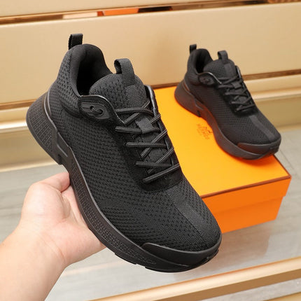 HM HUGO SNEAKER BLACK BREATHABLE FABRIC