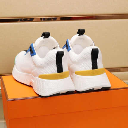 HM HUGO SNEAKER WHITE AND COBALT BREATHABLE FABRIC