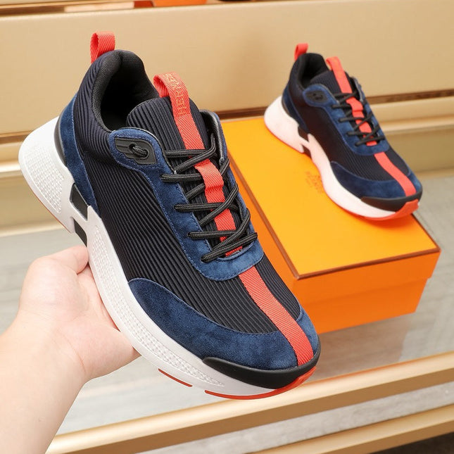 HM HUGO SNEAKER BLACK AND DENIM WEAVE