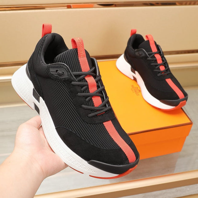 HM HUGO SNEAKER BLACK AND ORANGE WEAVE