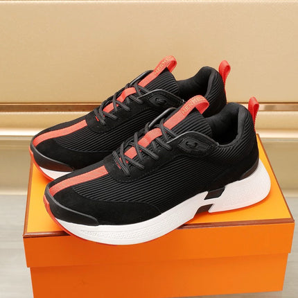 HM HUGO SNEAKER BLACK AND ORANGE WEAVE