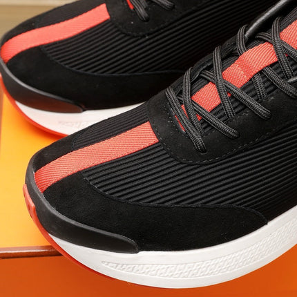 HM HUGO SNEAKER BLACK AND ORANGE WEAVE