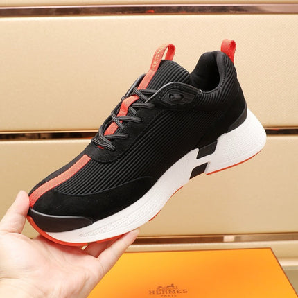 HM HUGO SNEAKER BLACK AND ORANGE WEAVE