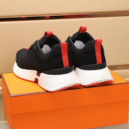 HM HUGO SNEAKER BLACK AND ORANGE WEAVE