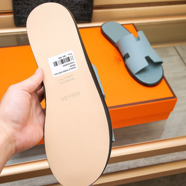HM IZMIR SANDAL TEAL CALFSKIN