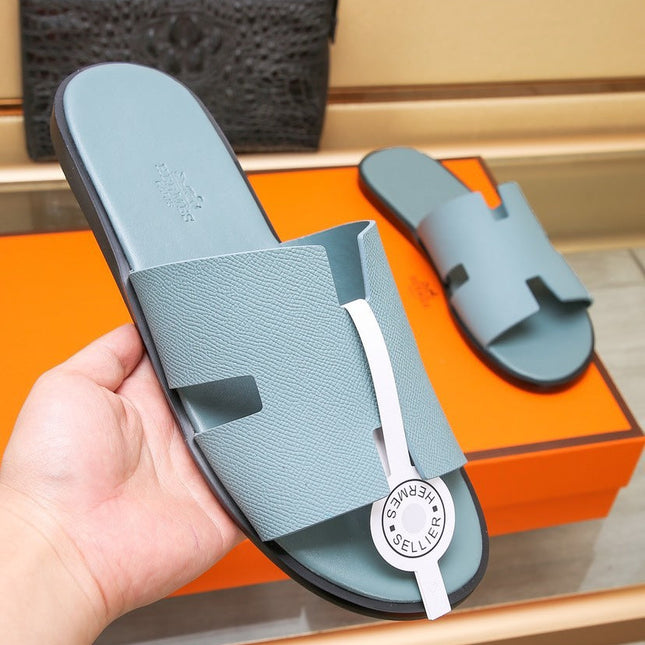 HM IZMIR SANDAL TEAL CALFSKIN