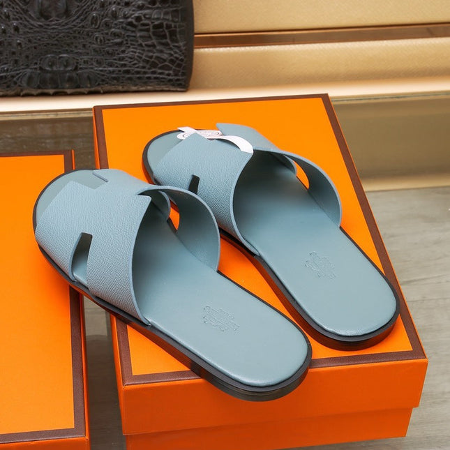 HM IZMIR SANDAL TEAL CALFSKIN