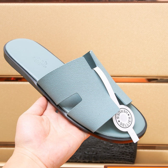 HM IZMIR SANDAL TEAL CALFSKIN
