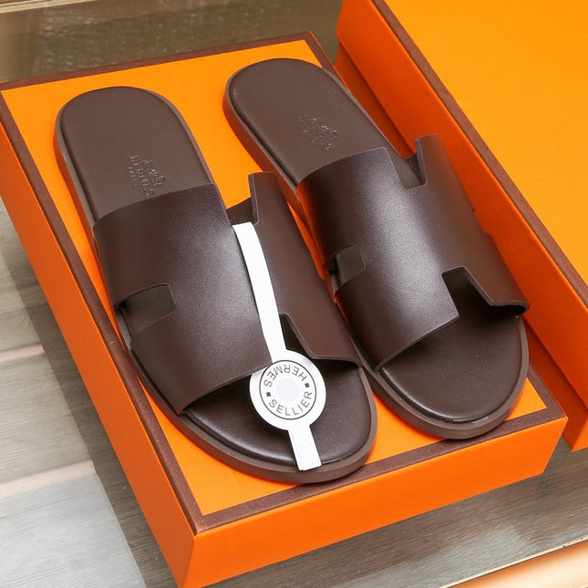 HM IZMIR SANDAL CHOCOLATE CALFSKIN