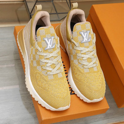 SNEAKERS IN LIGHT YELLOW MESH BREATHABLE AND RUBBER