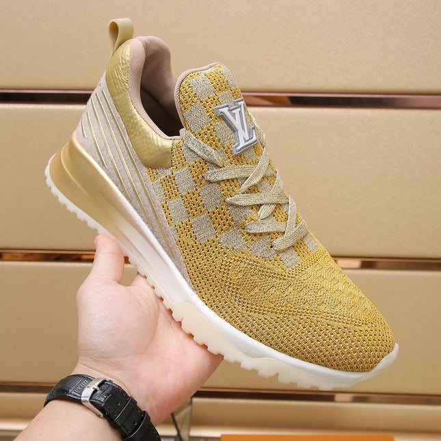 SNEAKERS IN LIGHT YELLOW MESH BREATHABLE AND RUBBER