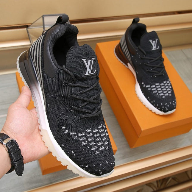 SNEAKERS IN BLACK MIX WHITE MESH BREATHABLE AND RUBBER