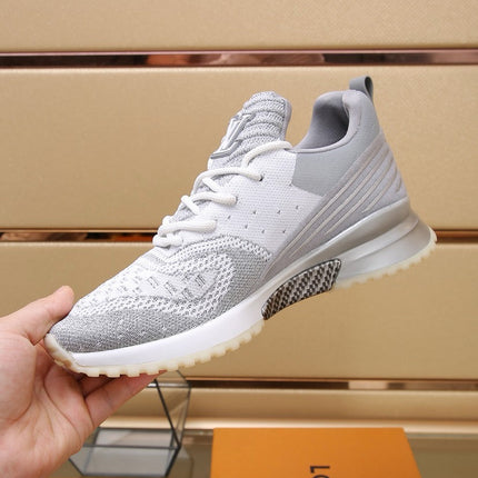 SNEAKERS IN GREY MIX SILVER MESH BREATHABLE AND RUBBER
