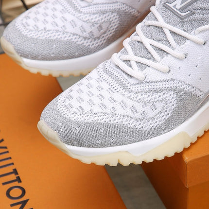 SNEAKERS IN GREY MIX SILVER MESH BREATHABLE AND RUBBER