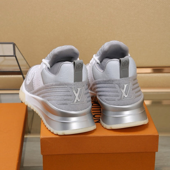 SNEAKERS IN GREY MIX SILVER MESH BREATHABLE AND RUBBER