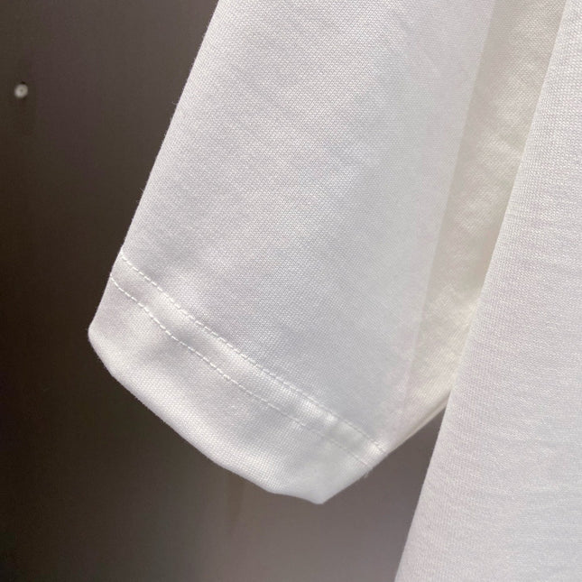 LV WHITE COTTON T-SHIRT BLACK LOGO 238822