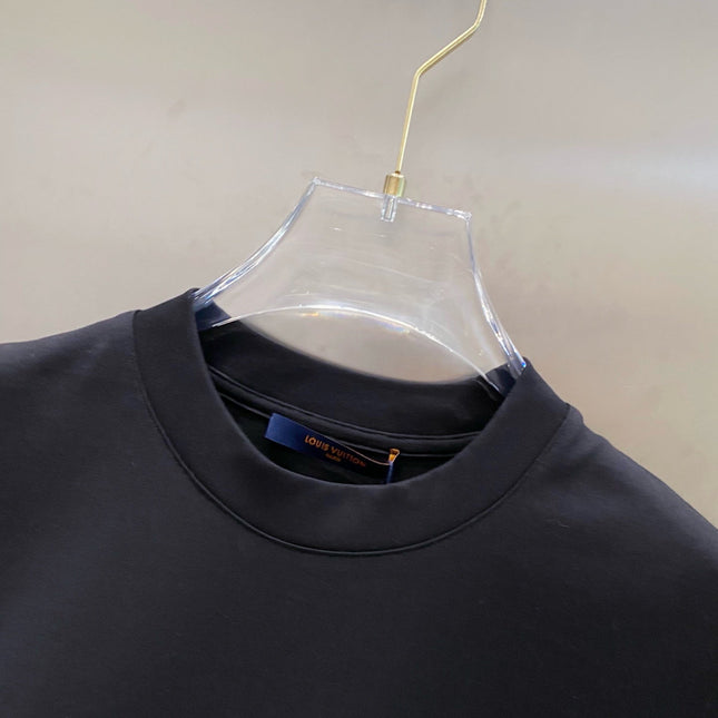 LV MONOGRAM T-SHIRT BLACK COTTON 238824