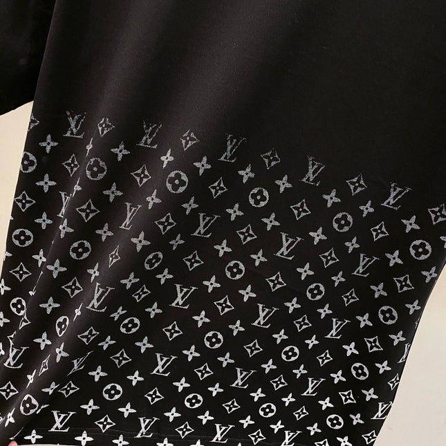 LV MONOGRAM T-SHIRT BLACK COTTON 238824