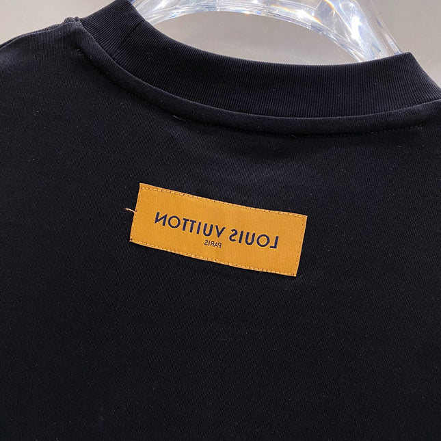 LV MONOGRAM T-SHIRT BLACK COTTON 238824
