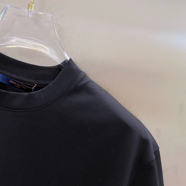 LV MONOGRAM T-SHIRT BLACK COTTON 238824