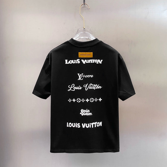 LV BASIC T-SHIRT IN BLACK COTTON 238827