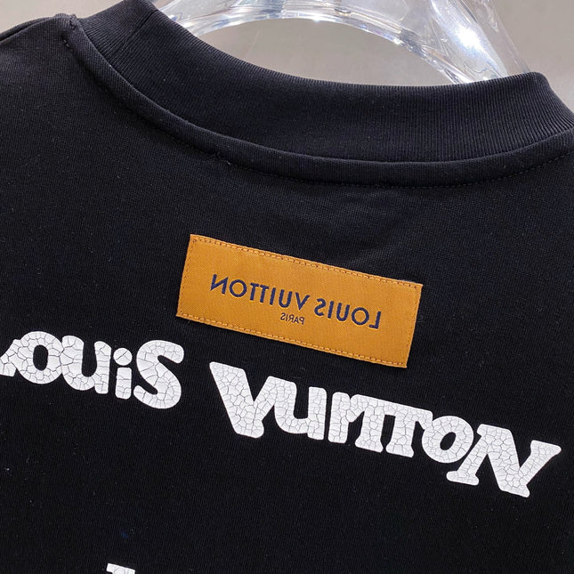 LV BASIC T-SHIRT IN BLACK COTTON 238827