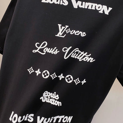 LV BASIC T-SHIRT IN BLACK COTTON 238827