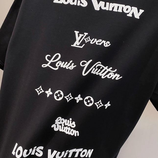 LV BASIC T-SHIRT IN BLACK COTTON 238827