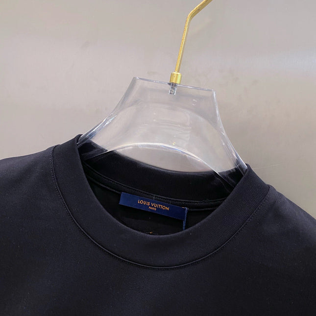 LV BASIC T-SHIRT IN BLACK COTTON 238827